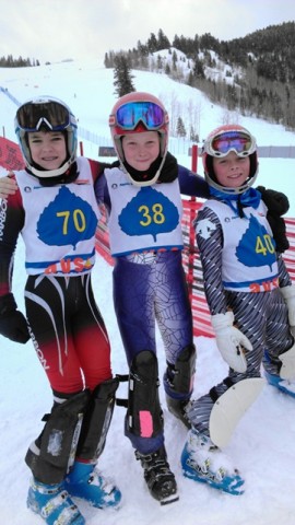 Ski racers after their 44 seconds of skiing. 
