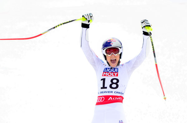 Lindsey Vonn captured a silver medal in the Super G at the World Championships. 