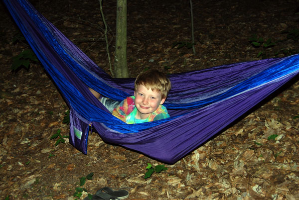 Hammocks make us happy in camp. 