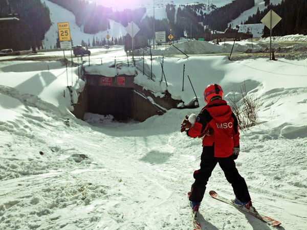 There's a tunnel under Loveland ski area for I-70 and a tunnel under I-70 for the skiers.