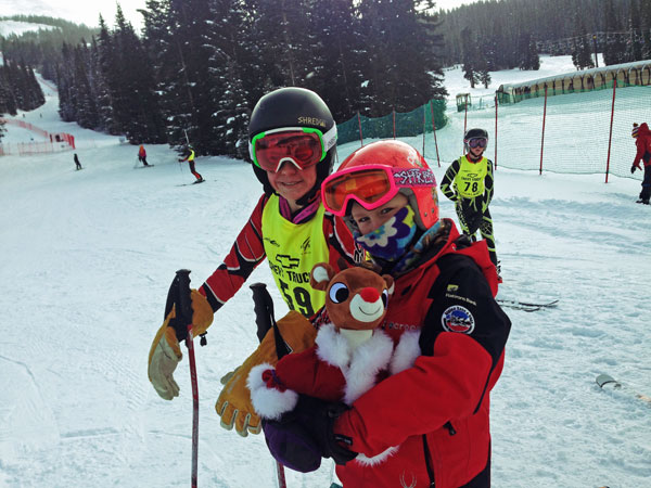 We stopped by the race, but decided what we really wanted to do was ski.