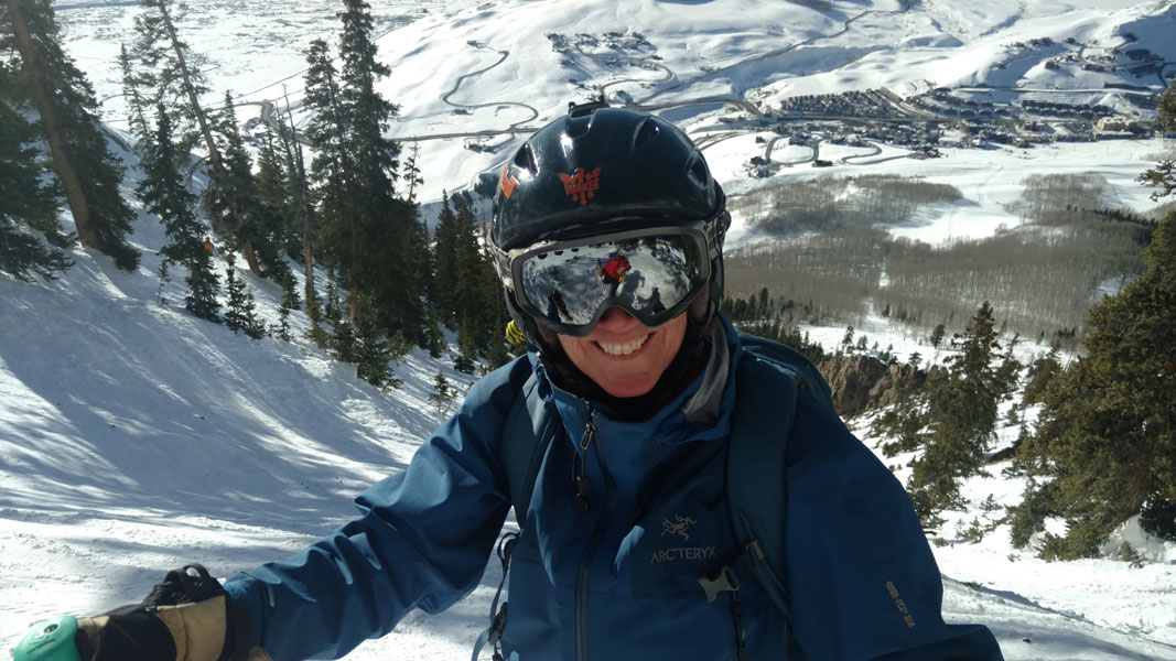 At the top of the Funnel, all smiles. Photo: © Helen Olsson