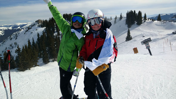 Even ski racers can break away from the competition and get to the goodies at Crested Butte. Photo: Helen Olsson ©