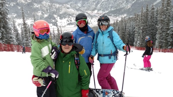 The must-have family photo on day 1. Copper Mountain, Colorado © Helen Olsson 